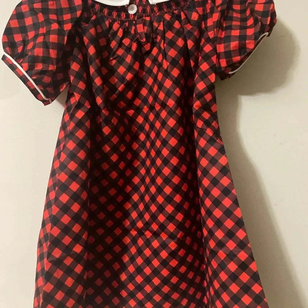 New Buffalo Plaid Smocked Christmas Dress